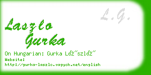 laszlo gurka business card